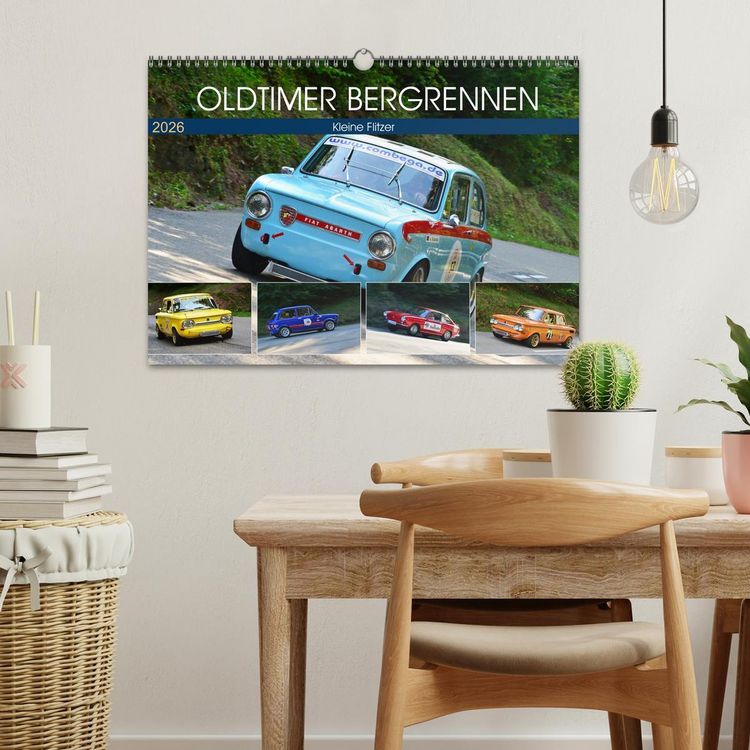 Produktbild: OLDTIMER BERGRENNEN - Kleine Flitzer (Wandkalender 2026 DIN A3 quer), CALVENDO Monatskalender