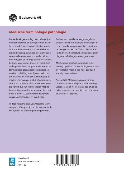 Produktbild: Medische terminologie pathologie