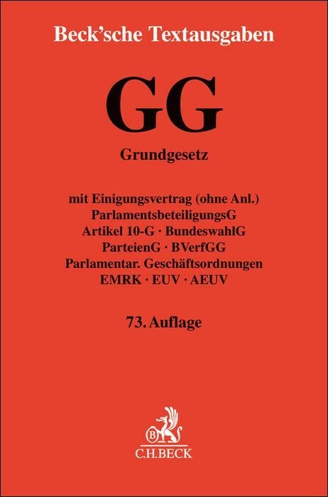 Produktbild: Grundgesetz f&uuml;r die Bundesrepublik Deutschland. GG