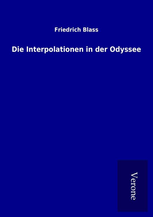 Produktbild: Die Interpolationen in der Odyssee