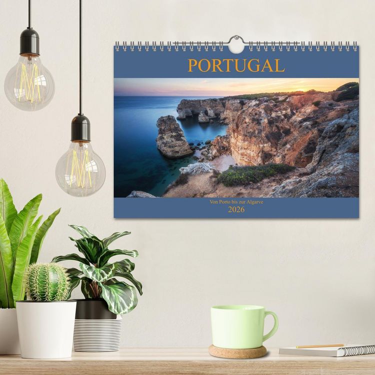 Produktbild: Portugal - Von Porto bis zur Algarve (Wandkalender 2026 DIN A4 quer), CALVENDO Monatskalender
