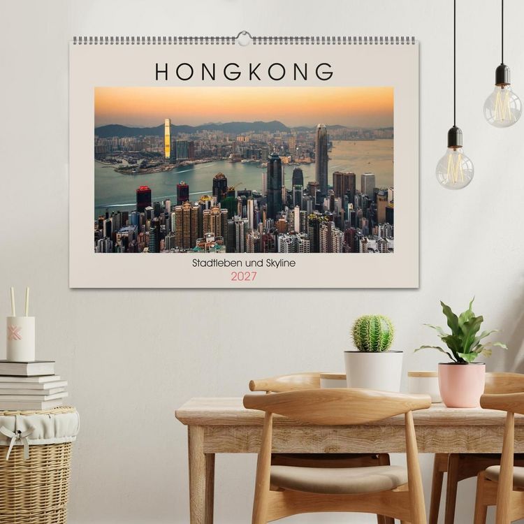 Produktbild: HONGKONG Skyline und Stadtleben (Wandkalender 2027 DIN A2 quer), CALVENDO Monatskalender