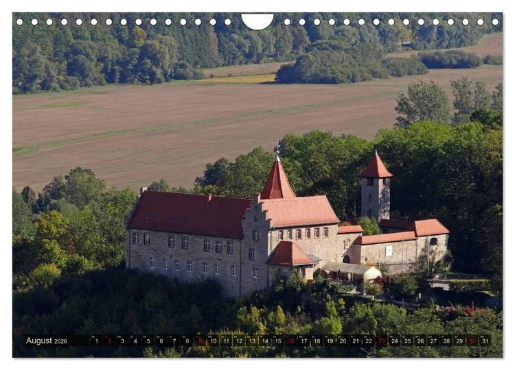 Produktbild: Wunderbares Th&uuml;ringen - Burgen (Wandkalender 2026 DIN A4 quer), CALVENDO Monatskalender