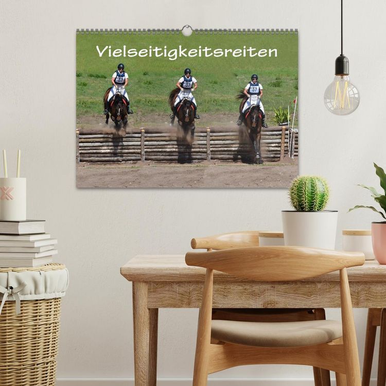 Produktbild: Vielseitigkeitsreiten (Wandkalender 2026 DIN A3 quer), CALVENDO Monatskalender