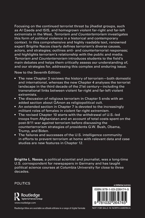 Produktbild: Terrorism and Counterterrorism