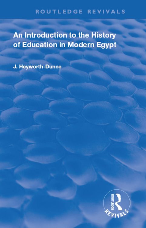 Produktbild: An Introduction to the History of Education in Modern Egypt