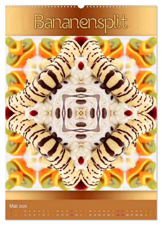 Produktbild: Kulinarische Mandalas (Wandkalender 2026 DIN A2 hoch), CALVENDO Monatskalender