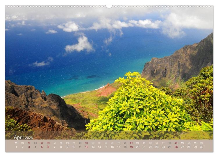 Produktbild: Aloha aus Hawaii (Wandkalender 2026 DIN A2 quer), CALVENDO Monatskalender