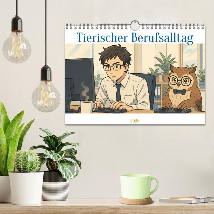 Produktbild: Tierischer Berufsalltag (Wandkalender 2026 DIN A4 quer), CALVENDO Monatskalender
