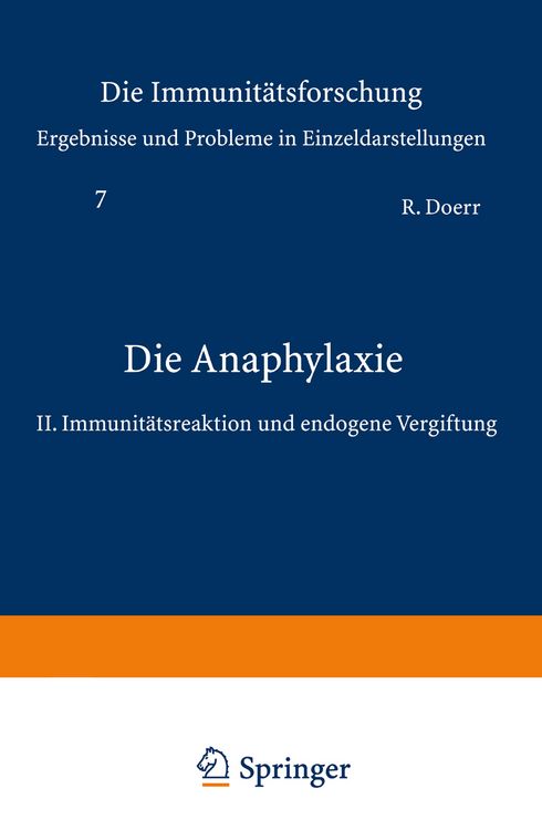 Produktbild: Die Anaphylaxie