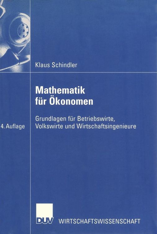 Produktbild: Mathematik f&uuml;r &Ouml;konomen
