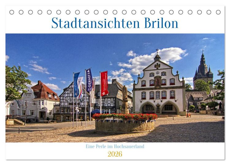 Produktbild: Stadtansichten Brilon (Tischkalender 2026 DIN A5 quer), CALVENDO Monatskalender