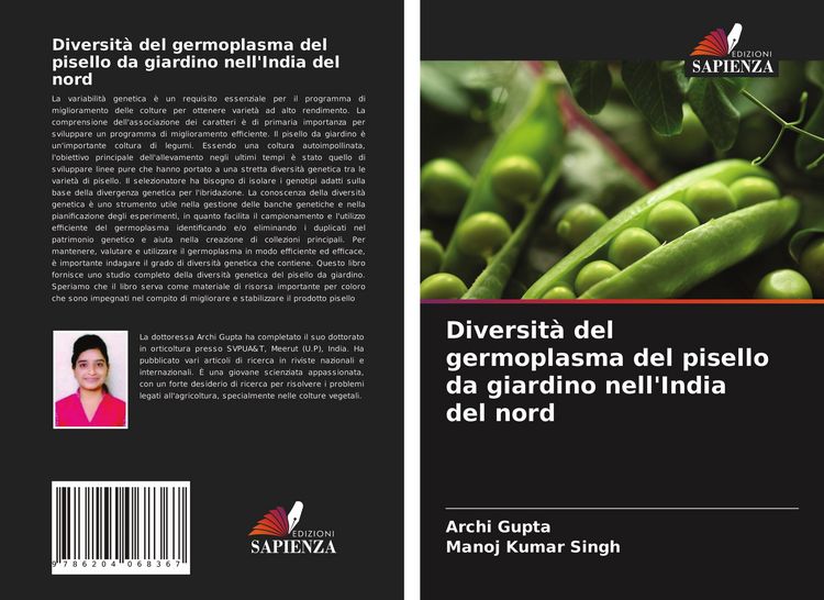 Produktbild: Diversit&agrave; del germoplasma del pisello da giardino nell'India del nord