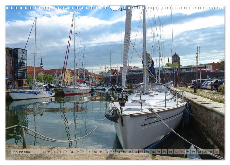 Produktbild: Ein Bummel durch die Hansestadt Stralsund (Wandkalender 2026 DIN A3 quer), CALVENDO Monatskalender