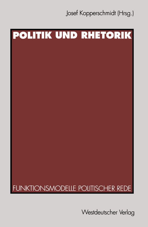Produktbild: Politik und Rhetorik