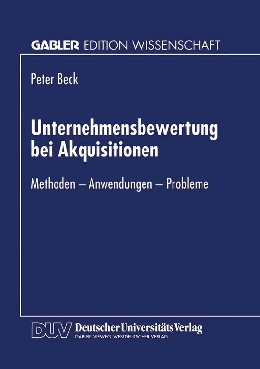 Produktbild: Unternehmensbewertung bei Akquisitionen