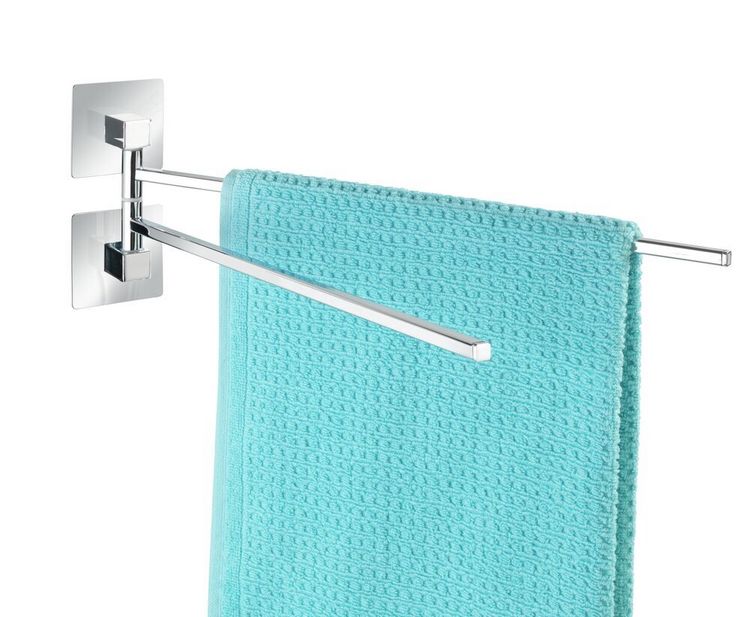 Produktbild: Turbo-Loc&reg; Edelstahl Handtuchhalter 2 Arme Quadro, rostfrei