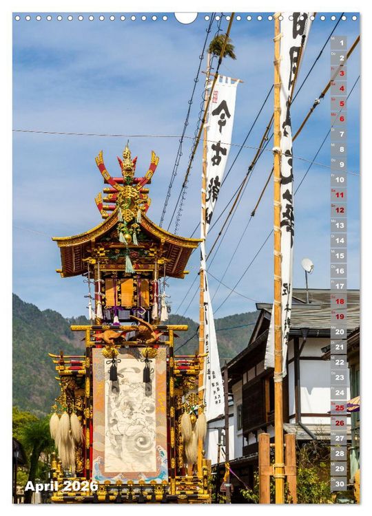Produktbild: DER ZAUBER JAPANS Faszinierende Impressionen (Wandkalender 2026 DIN A3 hoch), CALVENDO Monatskalender