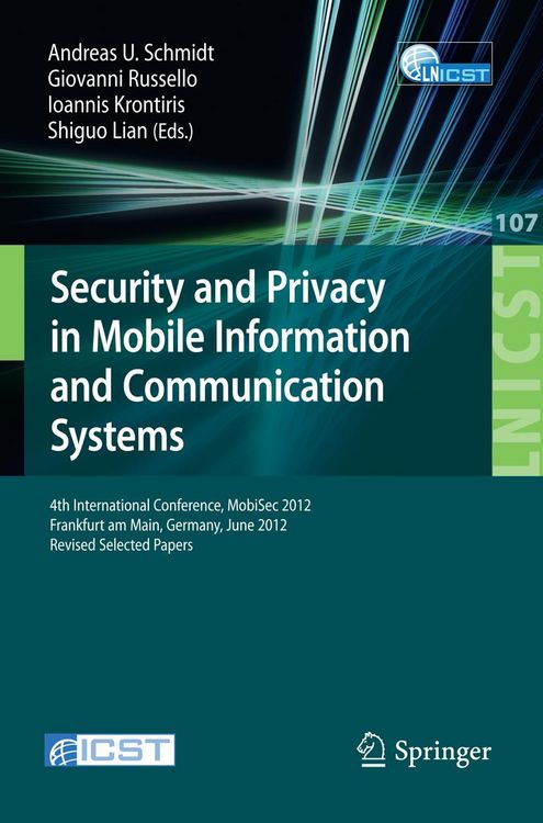 Produktbild: Security and Privacy in Mobile Information and Communication Systems
