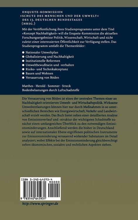 Produktbild: Bodenbelastungen durch Luftschadstoffe