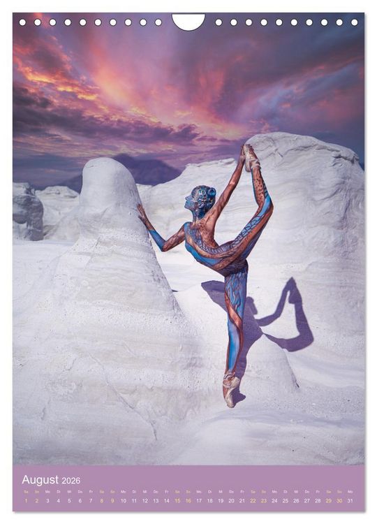 Produktbild: Bodypainting Adventures - Farbe auf nackter Haut (Wandkalender 2026 DIN A4 hoch), CALVENDO Monatskalender