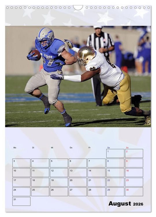 Produktbild: American Football - Kickoff (Wandkalender 2026 DIN A3 hoch), CALVENDO Monatskalender