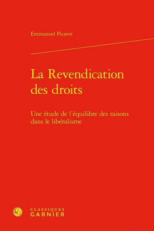 Produktbild: La Revendication des Droits: Une Etude de l Equilibre des Raisons