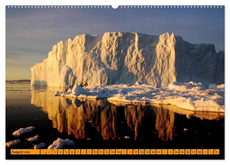Produktbild: EISIGE GIGANTEN in der DISKOBUCHT (Wandkalender 2026 DIN A2 quer), CALVENDO Monatskalender