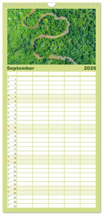 Produktbild: Familienplaner 2026 - KONGO - das dunkle Herz Afrikas mit 5 Spalten (Wandkalender, 21 x 45 cm) CALVENDO