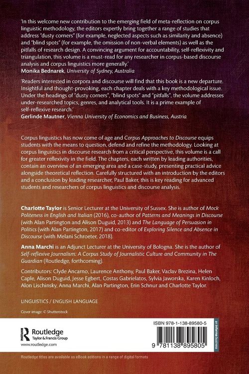 Produktbild: Corpus Approaches to Discourse