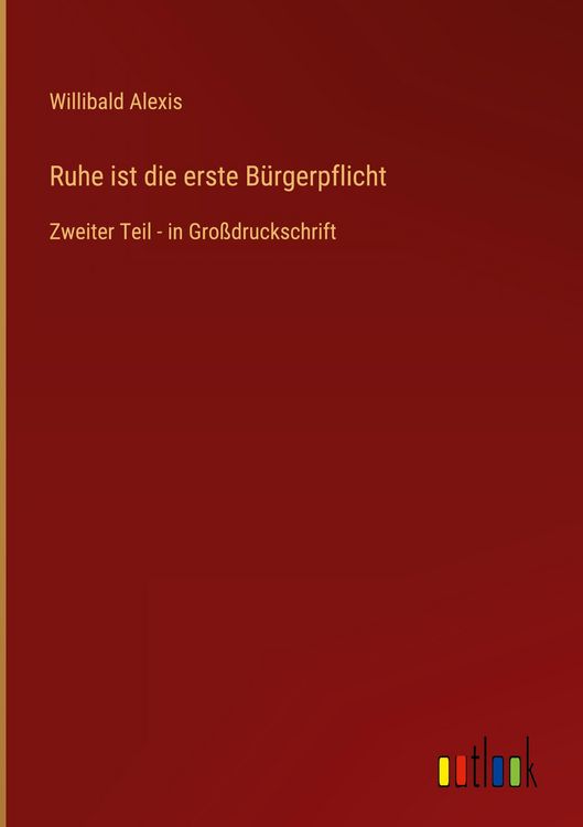 Produktbild: Ruhe ist die erste B&uuml;rgerpflicht