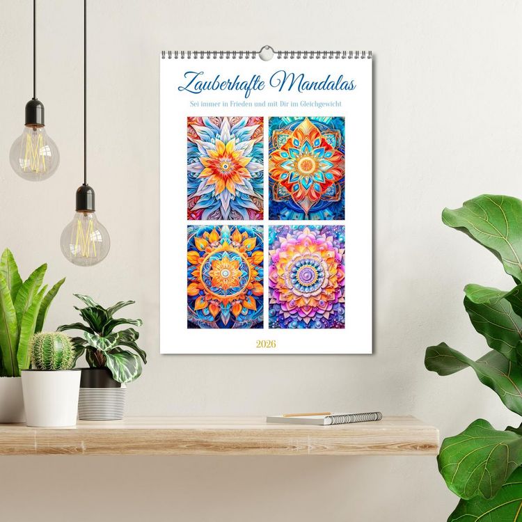 Produktbild: Zauberhafte Mandalas (Wandkalender 2026 DIN A3 hoch), CALVENDO Monatskalender