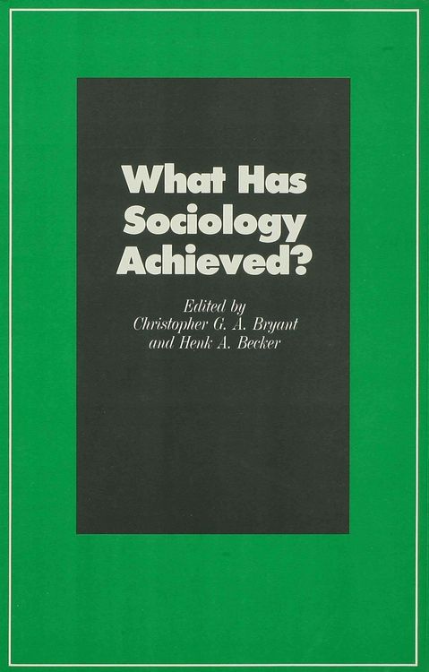 Produktbild: What Has Sociology Achieved?