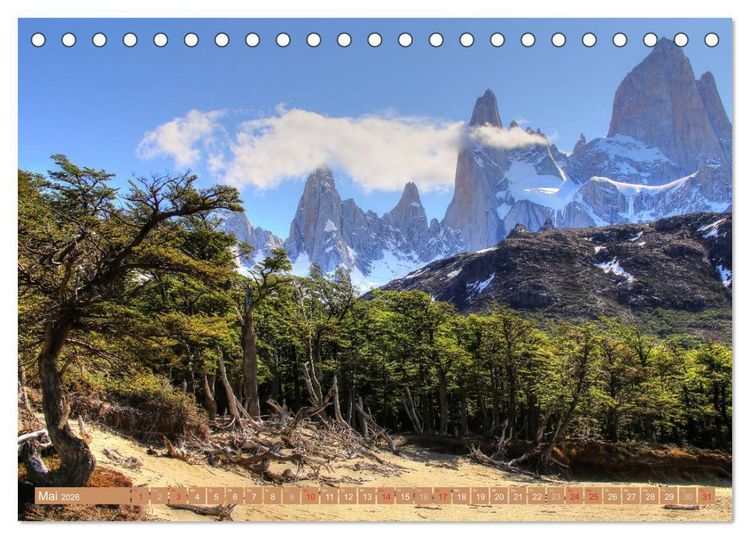 Produktbild: Wildes Patagonien - Abenteuer am Ende der Welt (Tischkalender 2026 DIN A5 quer), CALVENDO Monatskalender