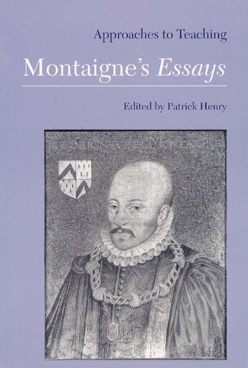 Produktbild: Approaches to Teaching Montaigne's Essays
