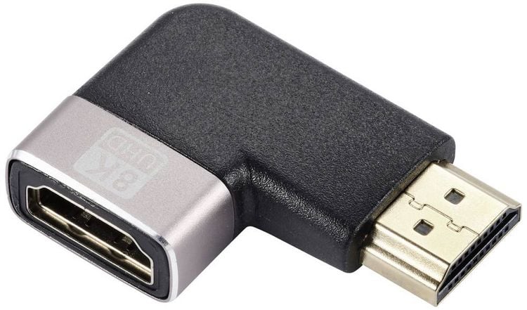 Produktbild: SpeaKa Professional SP-11302008 HDMI Adapter [1x HDMI-Stecker - 1x HDMI-Buchse] Schwarz, Silber UHD 8K @ 60 Hz, UHD 4K @ 120H