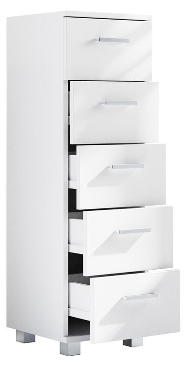 Produktbild: Holz Badm&ouml;bel Schubladen Badschrank Kommode Zalo M