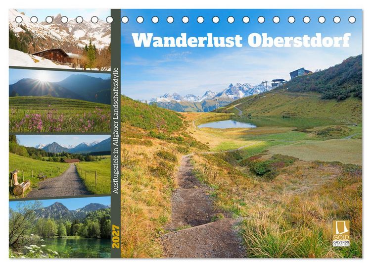 Produktbild: Wanderlust Oberstdorf (Tischkalender 2027 DIN A5 quer), CALVENDO Monatskalender