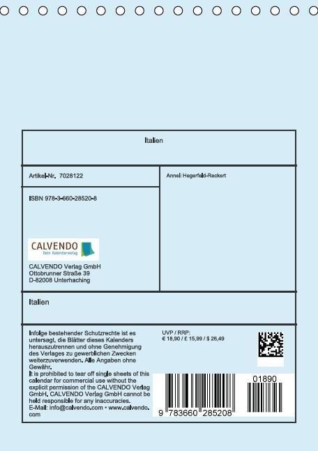Produktbild: Italien (Tischkalender immerw&auml;hrend DIN A5 hoch)