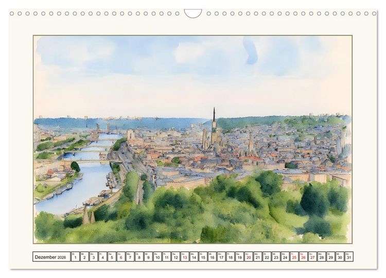 Produktbild: Reise durch die Normandie (Wandkalender 2026 DIN A3 quer), CALVENDO Monatskalender