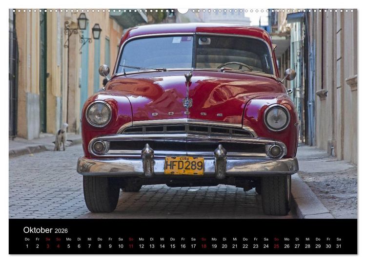 Produktbild: On the road in Cuba (hochwertiger Premium Wandkalender 2026 DIN A2 quer), Kunstdruck in Hochglanz