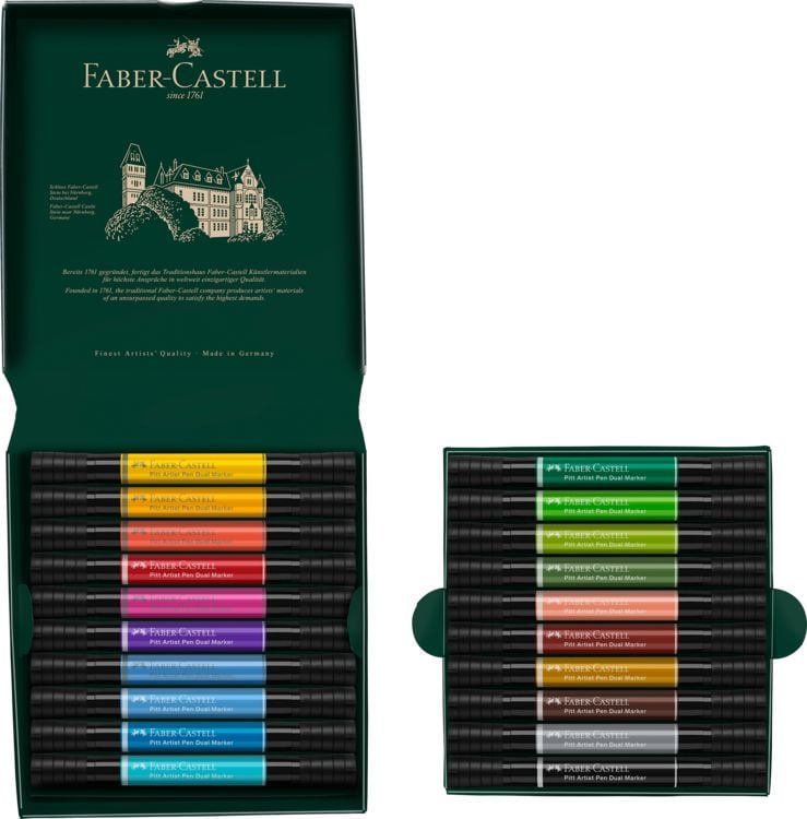 Produktbild: Faber-Castell Tuschestifte Pitt Artist Pen Dual Markers, 20er Set