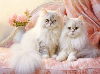 Produktbild: CALVENDO Puzzle Katzen im Pastell-Stil | 2000 Teile Lege-Gr&ouml;&szlig;e 90x67cm Foto-Puzzle f&uuml;r gl&uuml;ckliche Stunden