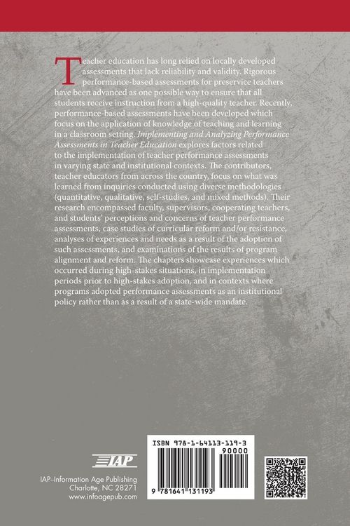 Produktbild: Implementing and Analyzing Performance Assessments in Teacher Education