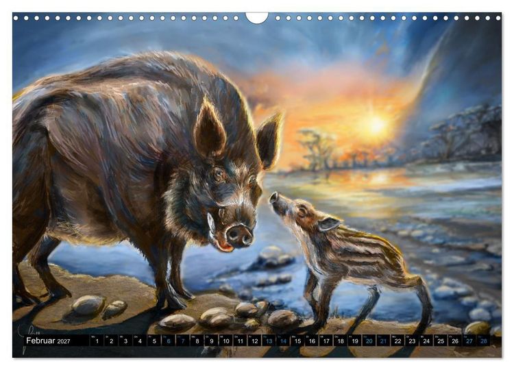 Produktbild: Tierfreunde (Wandkalender 2027 DIN A3 quer), CALVENDO Monatskalender