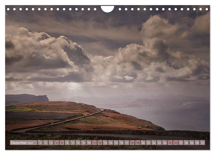 Produktbild: Idyllische Vulkaninsel Lanzarote (Wandkalender 2027 DIN A4 quer), CALVENDO Monatskalender