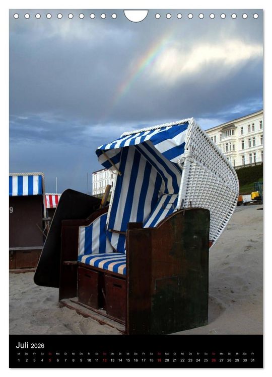 Produktbild: Borkum (Wandkalender 2026 DIN A4 hoch), CALVENDO Monatskalender