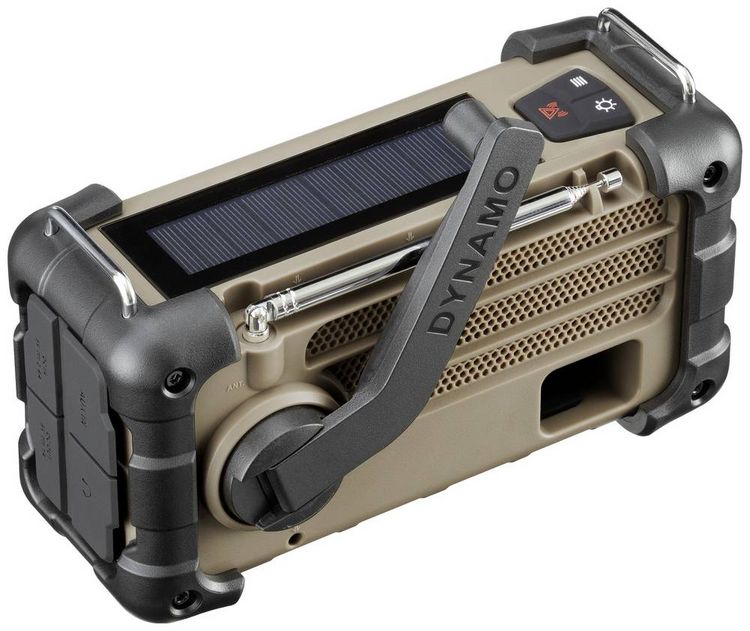 Produktbild: Sangean MMR-99 FM Desert Outdoorradio UKW Notfallradio, Bluetooth&reg; Solarpanel, spritzwassergesch&uuml;tzt, staubdicht, Taschenlampe Braun