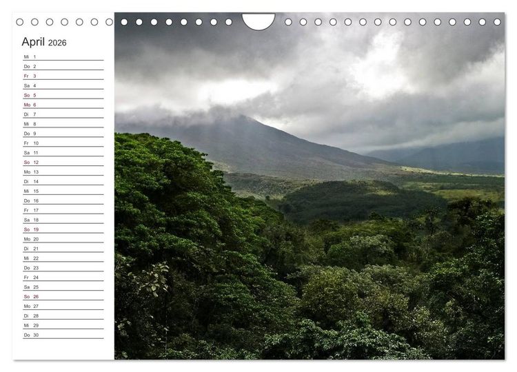 Produktbild: Costa Rica - Natur Pur (Wandkalender 2026 DIN A4 quer), CALVENDO Monatskalender