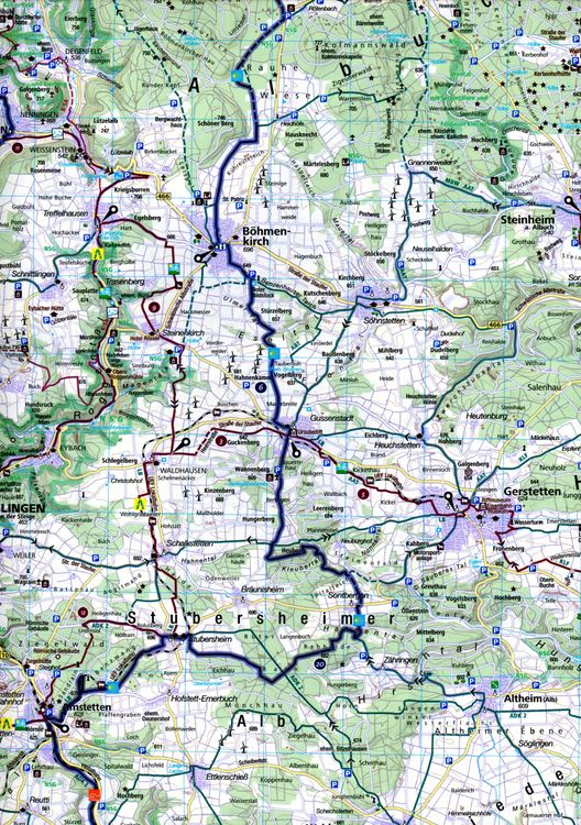 Produktbild: KOMPASS Fahrradkarte 3346 Ulm und Umgebung, Schw&auml;bische Alb 1:70.000